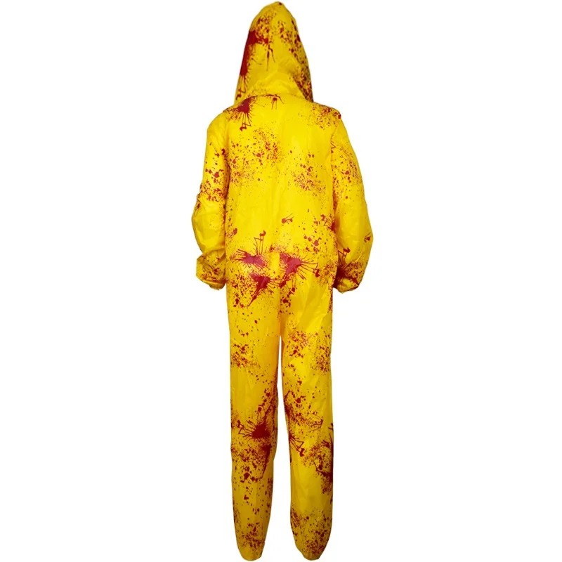 DISFRAZ TRAJE RADIOACTIVO ADULTO RESIDENT EVIL AMARILLO - 4
