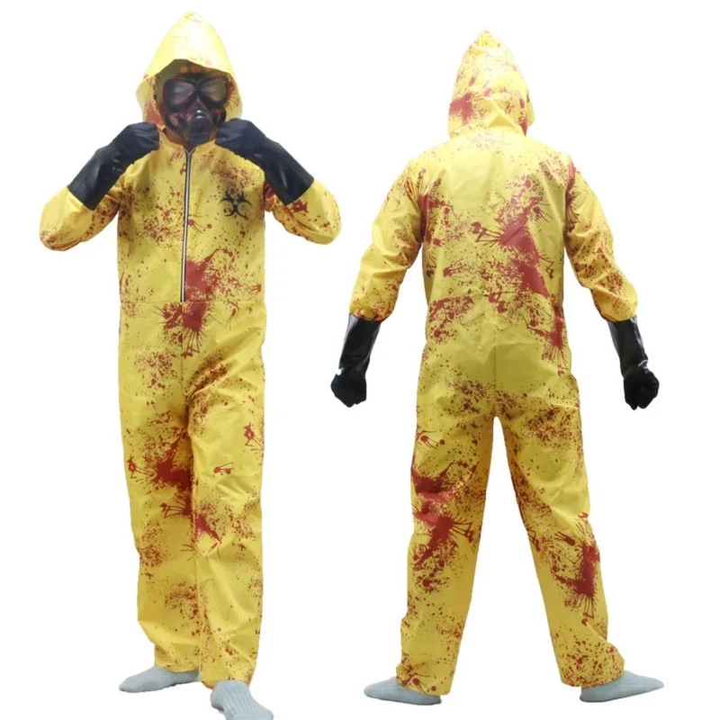 DISFRAZ TRAJE RADIOACTIVO INFANTIL RESIDENT EVIL AMARILLO - 1