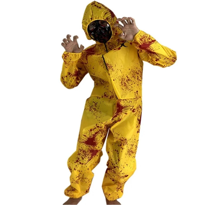 DISFRAZ TRAJE RADIOACTIVO INFANTIL RESIDENT EVIL AMARILLO - 3