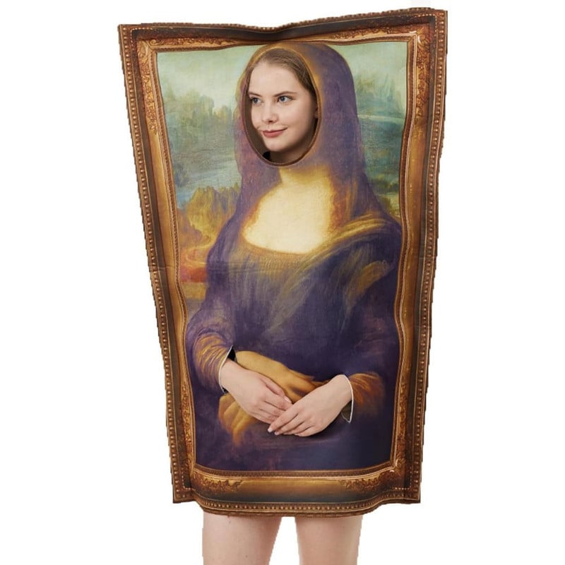 DSFRAZ COSPLAY PINTURAS FAMOSAS MONA LISA CUADRO SIGLO 16 - 1