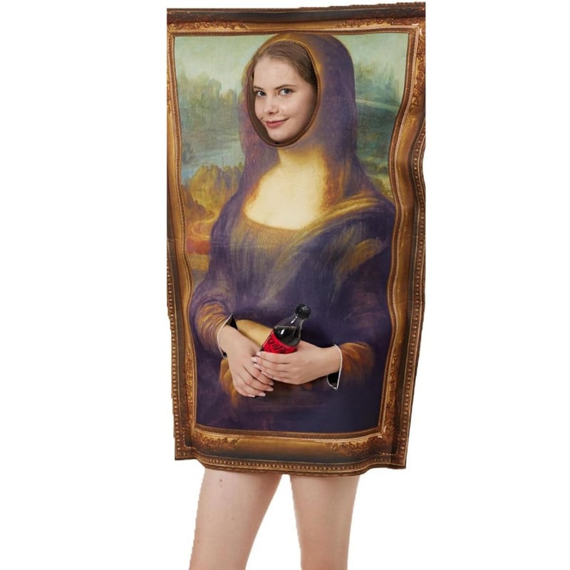 DSFRAZ COSPLAY PINTURAS FAMOSAS MONA LISA CUADRO SIGLO 16 - 5