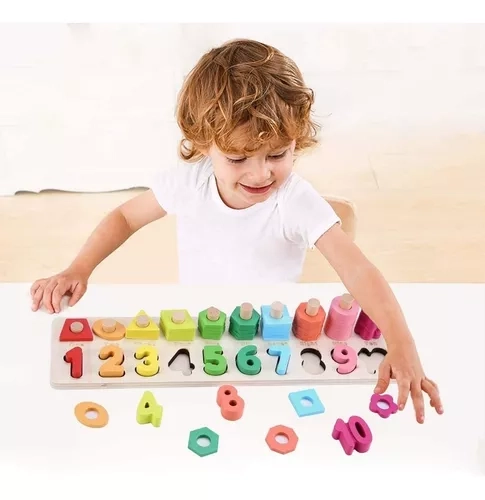 JUGUETE DIDÁCTICO MADERA MONTESSORI CONTEO PREESCO - 6