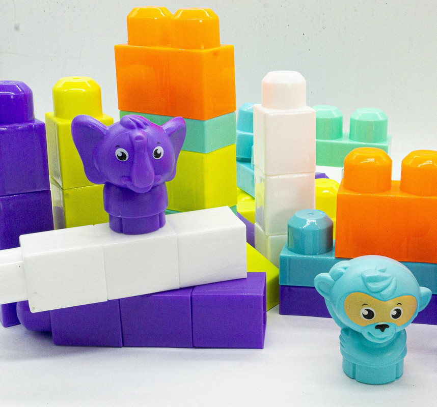 BLOQUES CUBO GRANDES CON ANIMALES PARA NIÑOS - 4