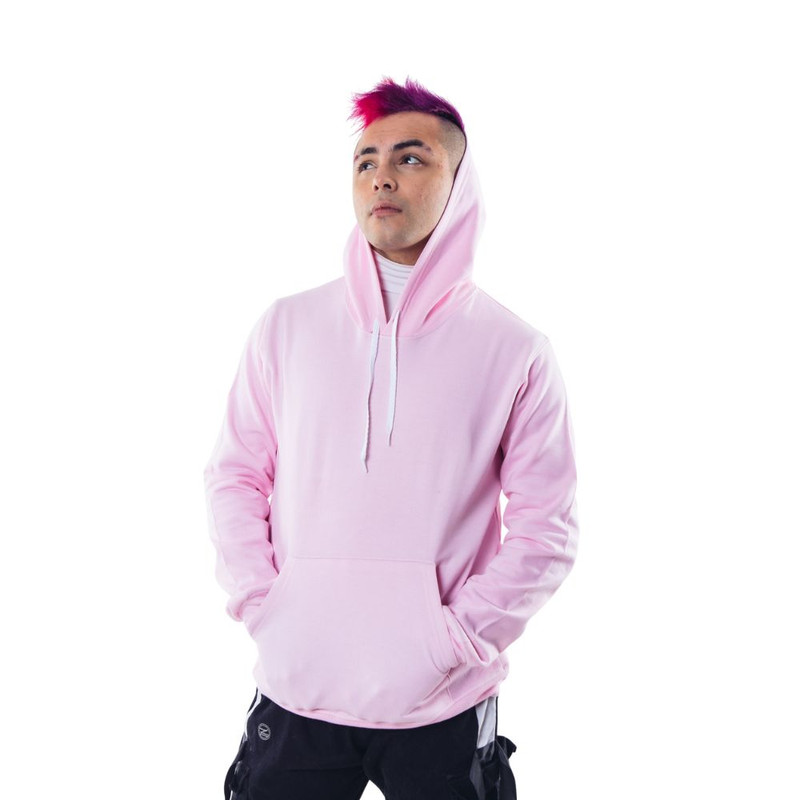 POLERON PINK CANGURO HOMBRE RELAXED FIT PARA ESTAMPAR - 1