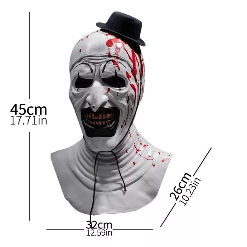 MASCARA PAYASO ART TERRIFIER COSPLAY TERROR HALLOWEEN - 2