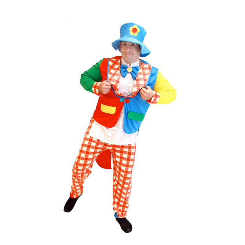 DISFRAZ COSPLAY PAYASO BUFON ADULTO - 1