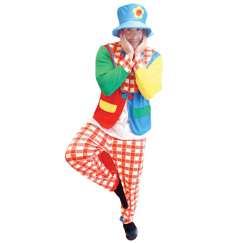DISFRAZ COSPLAY PAYASO BUFON ADULTO - 3