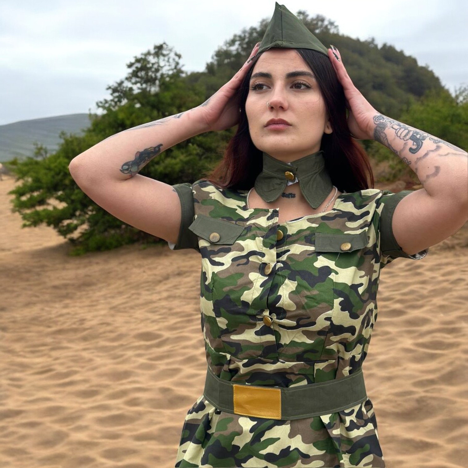 DISFRAZ SOLDADO MILITAR FEMENINO - 3