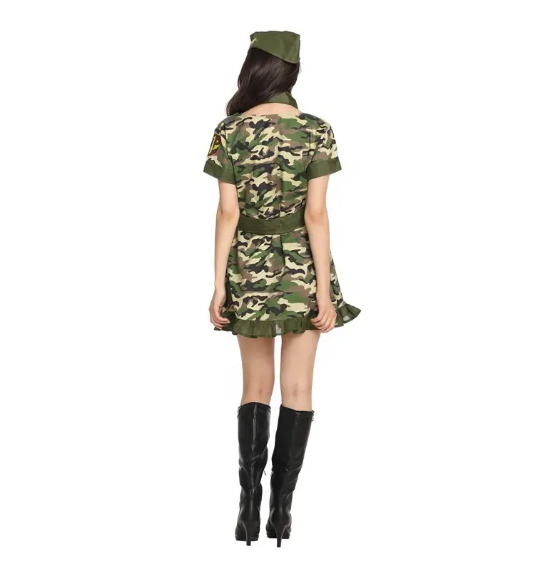 DISFRAZ SOLDADO MILITAR FEMENINO - 6