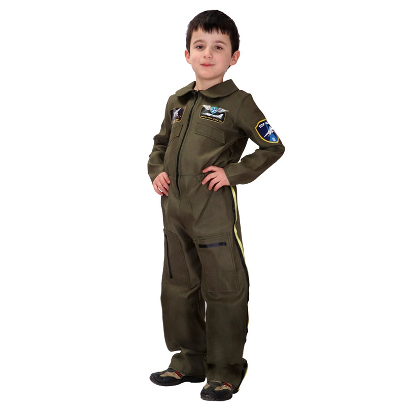 DISFRAZ COSPLAY PILOTO TOP GUN INFANTIL - 1