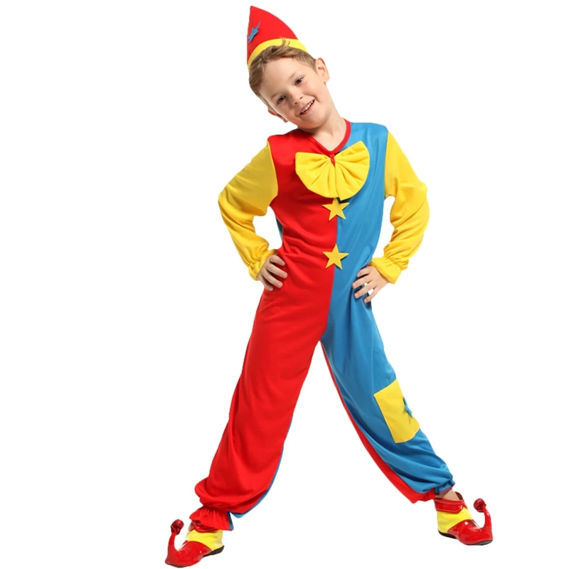 DISFRAZ COSPLAY PAYASO BUFÓN NIÑO - 1