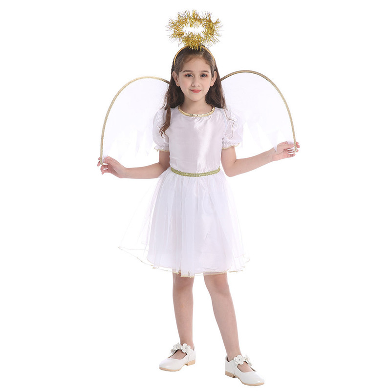 DISFRAZ ANGEL INFANTIL PARA NIÑAS - 5