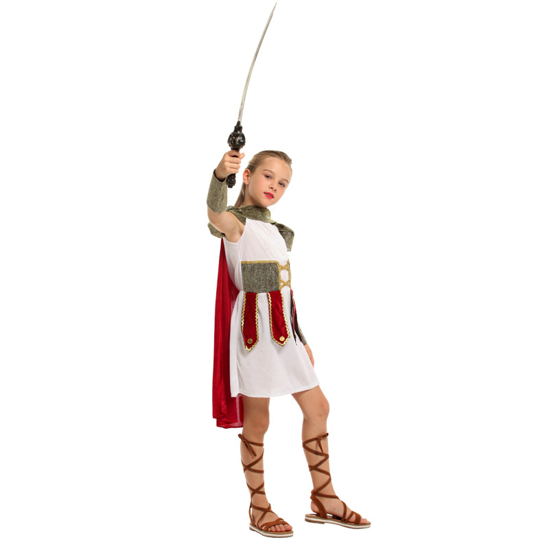 DISFRAZ COSPLAY GLADIADORA INFANTIL PARA NIÑAS - 3