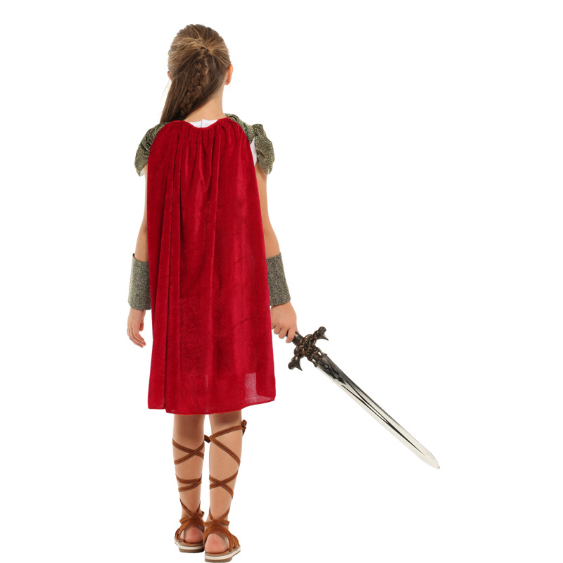 DISFRAZ COSPLAY GLADIADORA INFANTIL PARA NIÑAS - 4