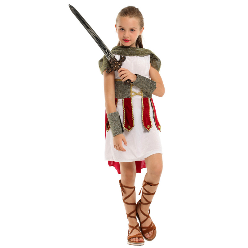 DISFRAZ COSPLAY GLADIADORA INFANTIL PARA NIÑAS - 5