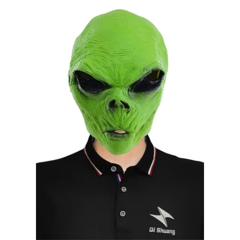 MASCARA MARCIANO CON GUANTES ALIEN VERDE - 1