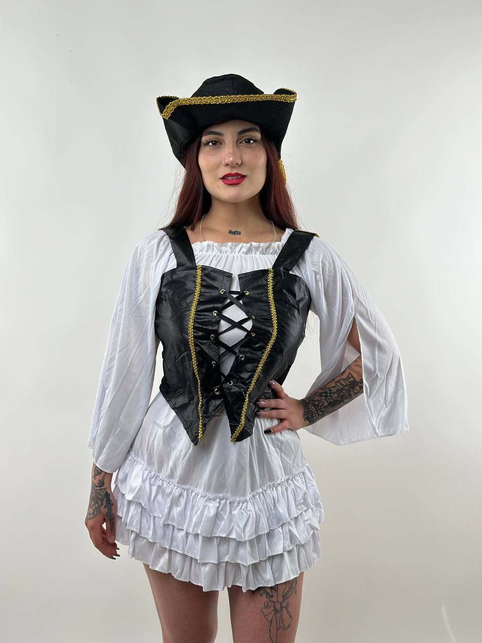 DISFRAZ COSPLAY ELIZABETH SWANN PIRATAS DEL CARIBE - M - 1