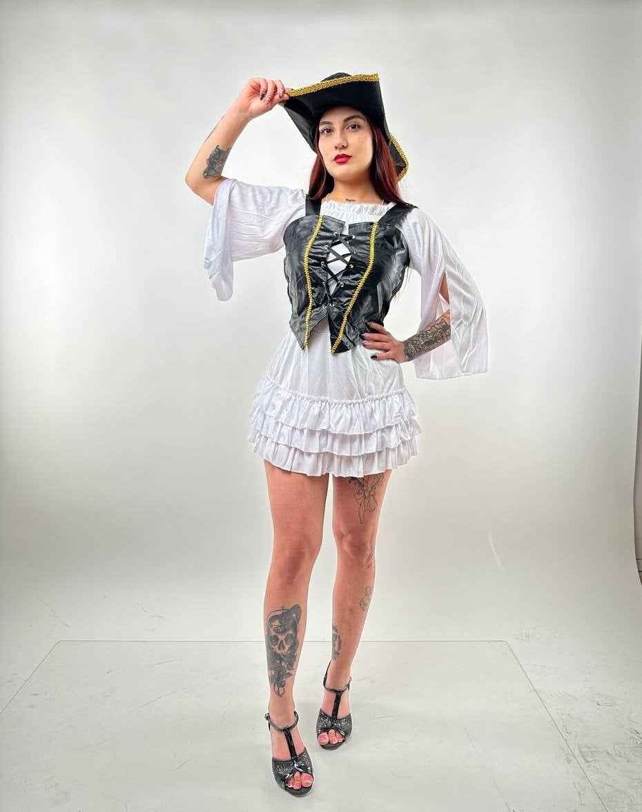DISFRAZ COSPLAY ELIZABETH SWANN PIRATAS DEL CARIBE - M - 2