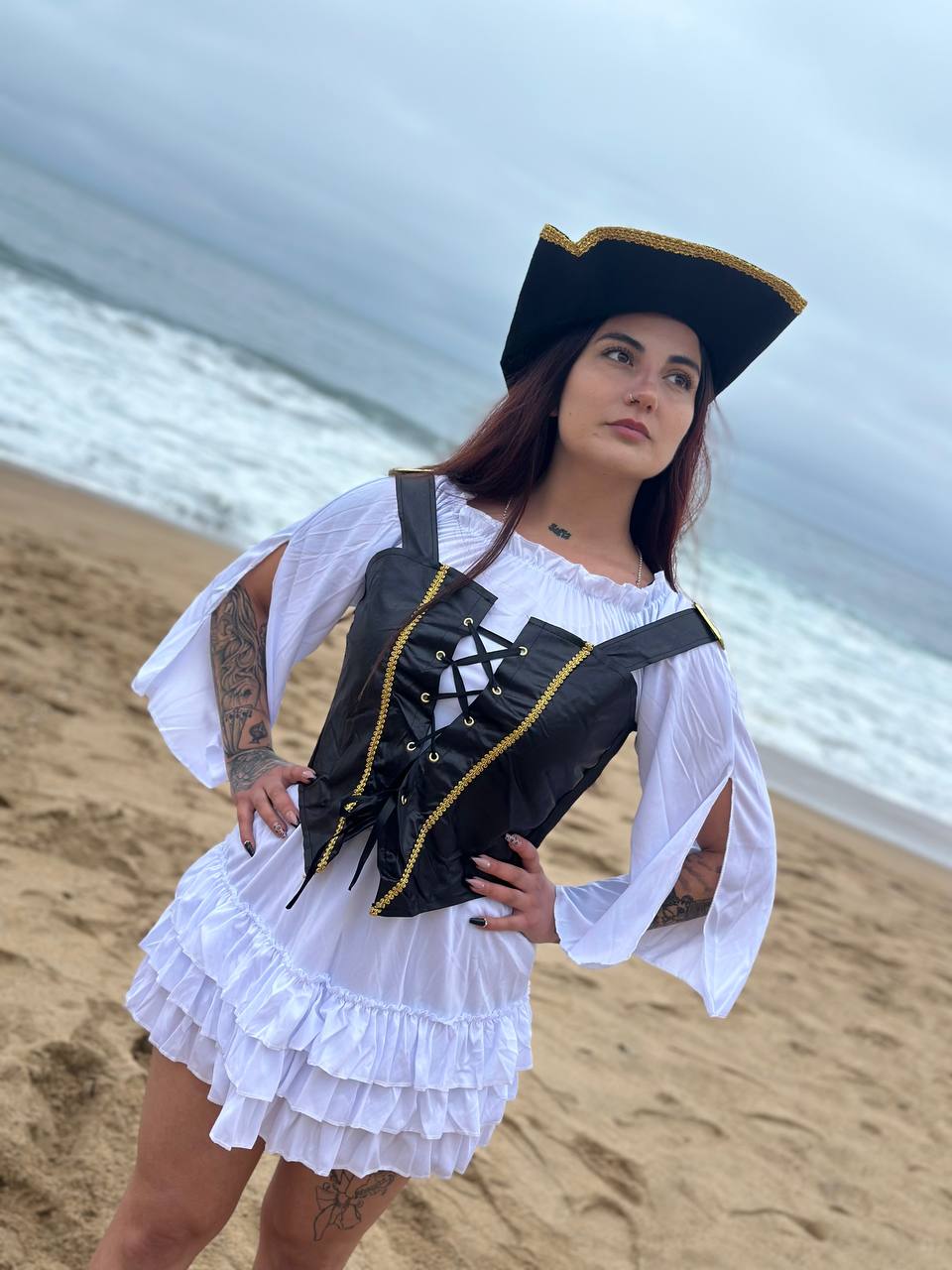DISFRAZ COSPLAY ELIZABETH SWANN PIRATAS DEL CARIBE - M - 3