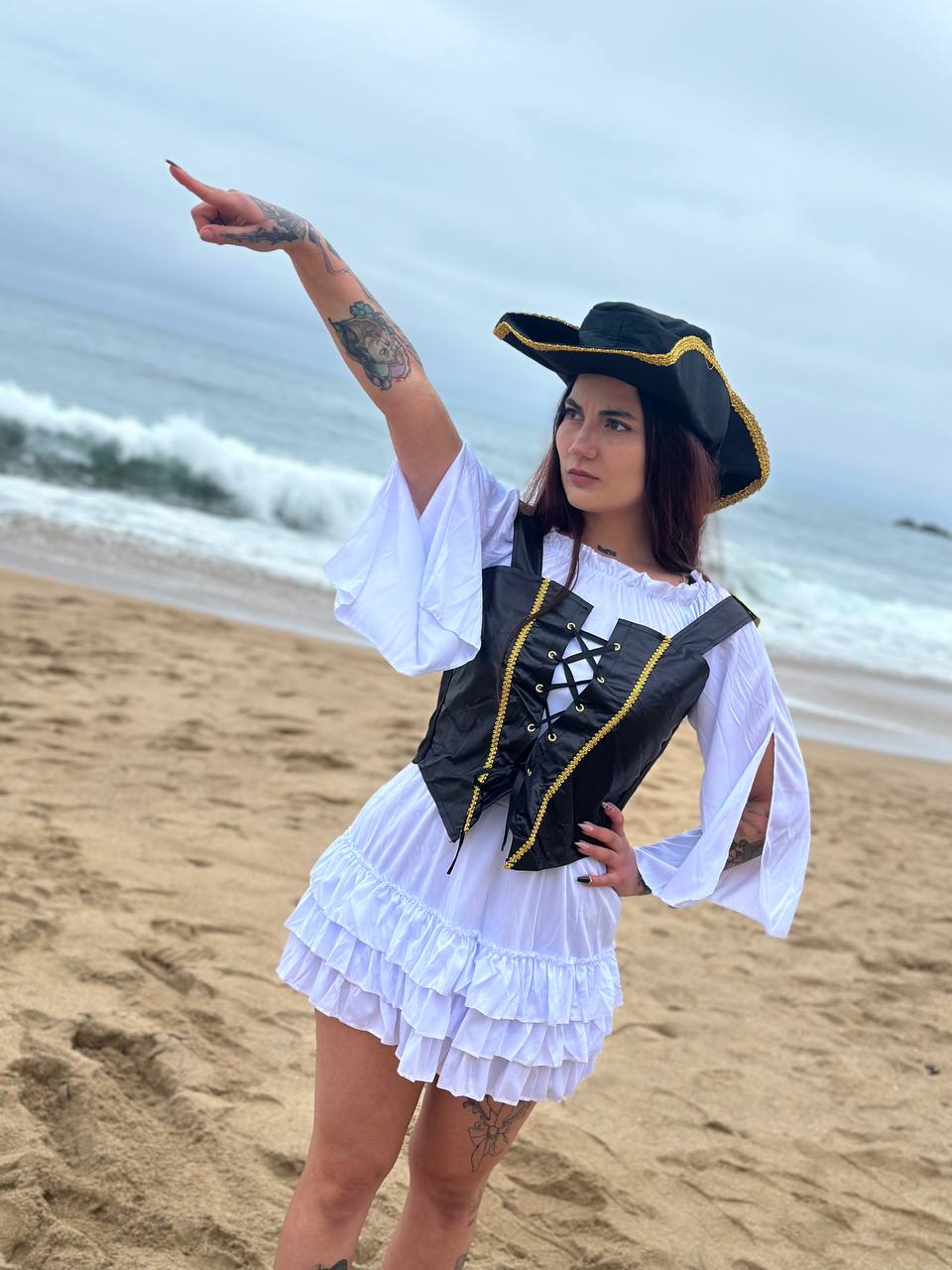 DISFRAZ COSPLAY ELIZABETH SWANN PIRATAS DEL CARIBE - M - 5