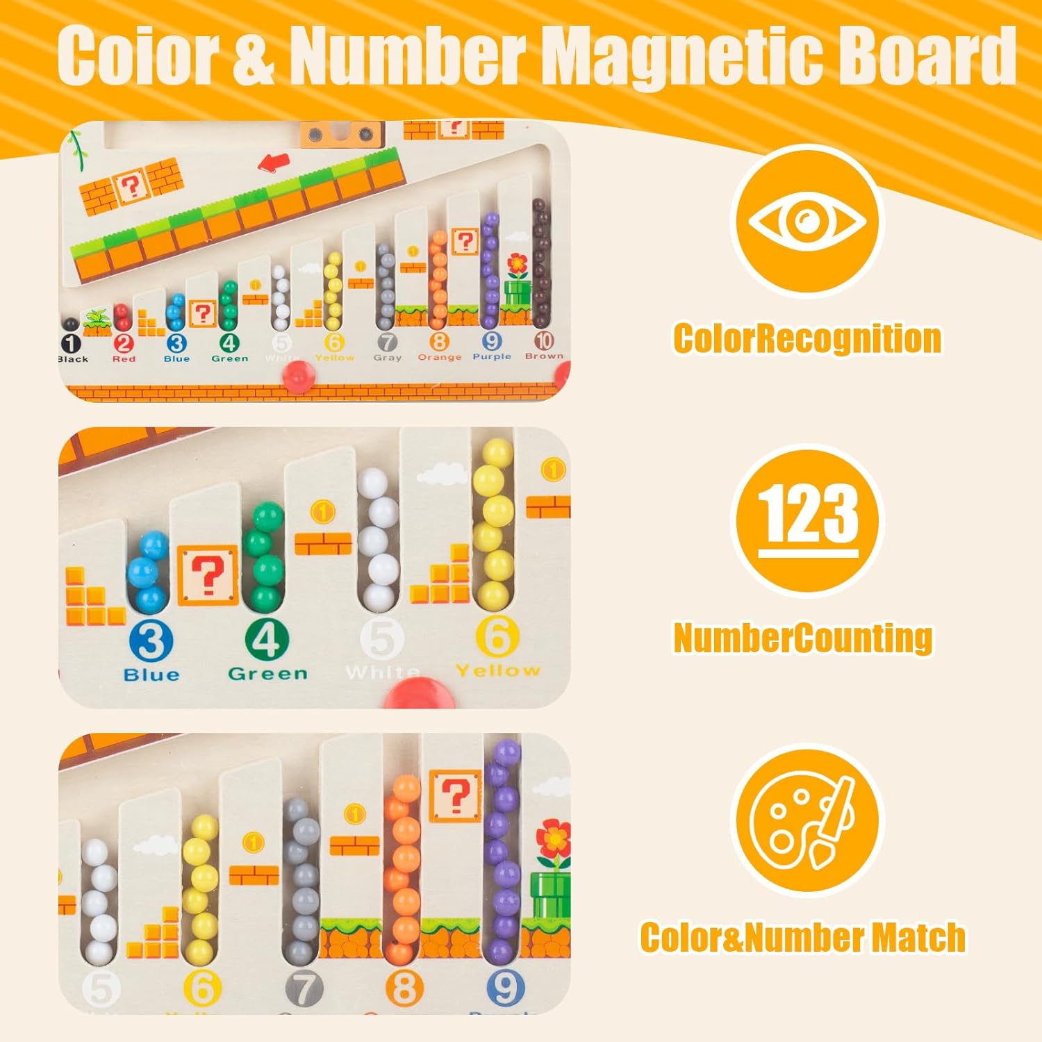 JUGUETE SUPER M DIDACTICO MONTESSORI LABERINTO MAGNETICO - 3
