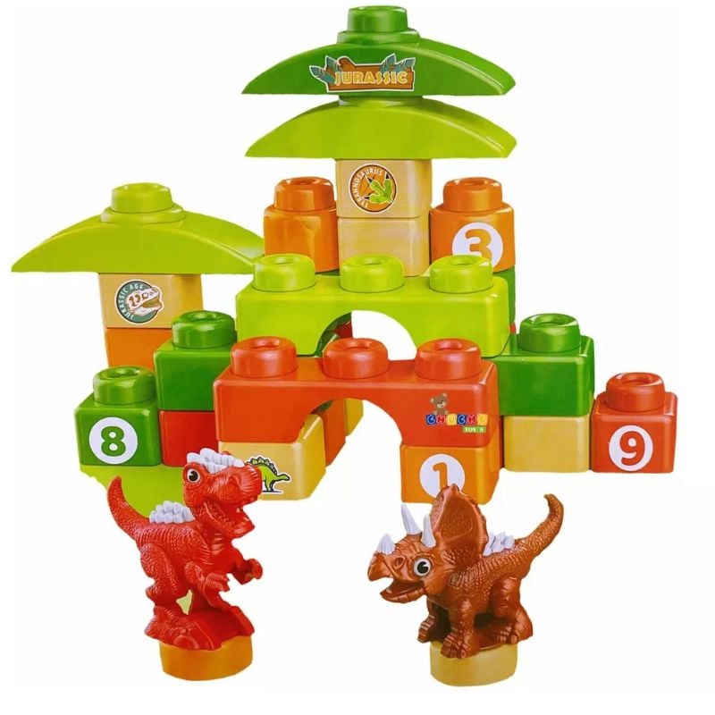 JUGUETE BLOQUE 22 PIEZAS DINOSAURIOS PARA NIÑOS - 2