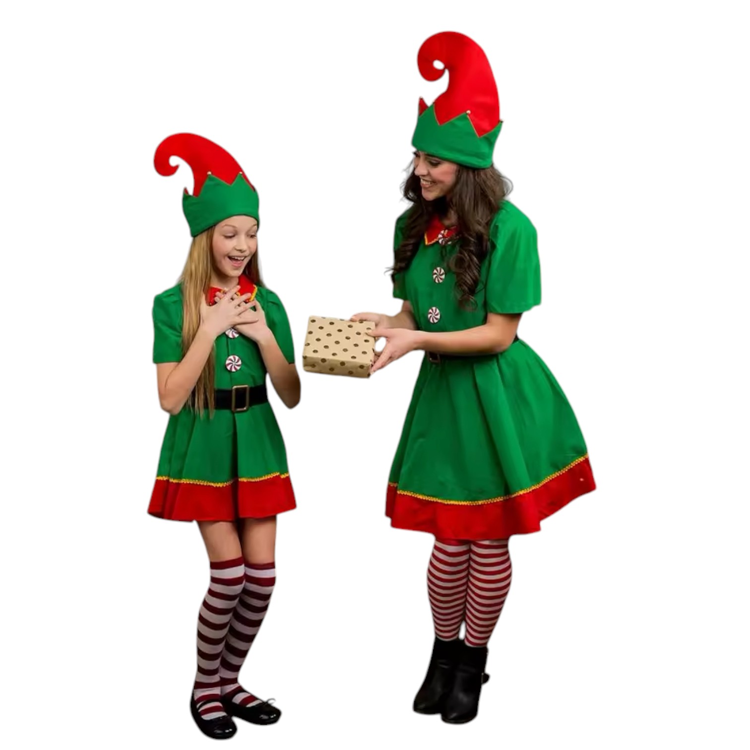 DISFRAZ ELFO NIÑA INFANTIL NAVIDEÑO PASCUERO - 6 - 2