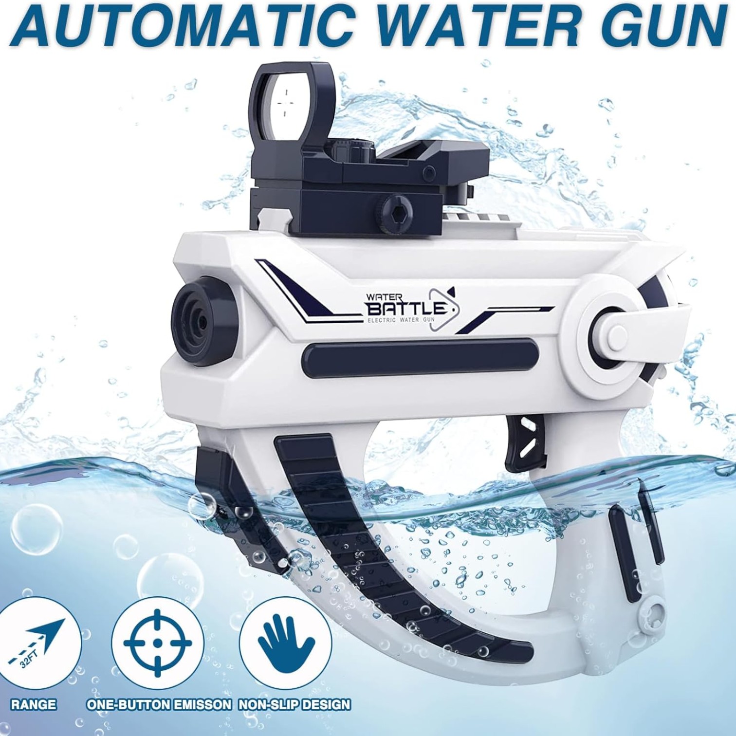 PISTOLA DE AGUA PREMIUM CON MIRA ELECTRICA - 2