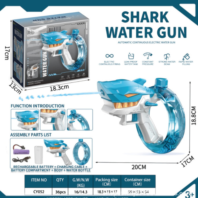 PISTOLA DE AGUA TIBURON PREMIUM - 3