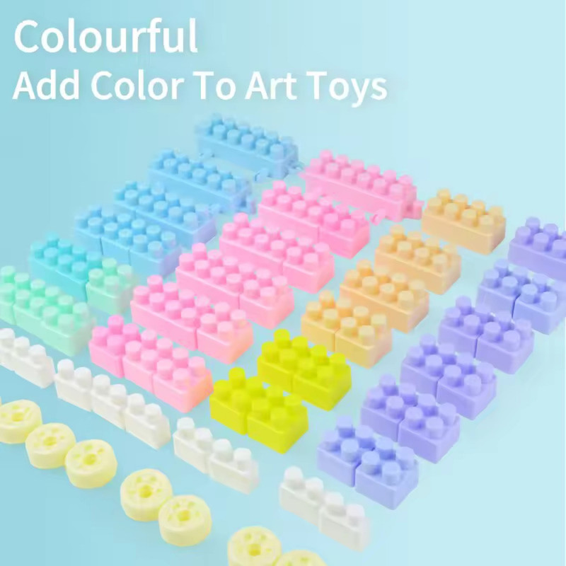 JUGUETE LEGO BLOQUES CONSTRUCCION 88 PIEZAS COLOR PASTEL - 3