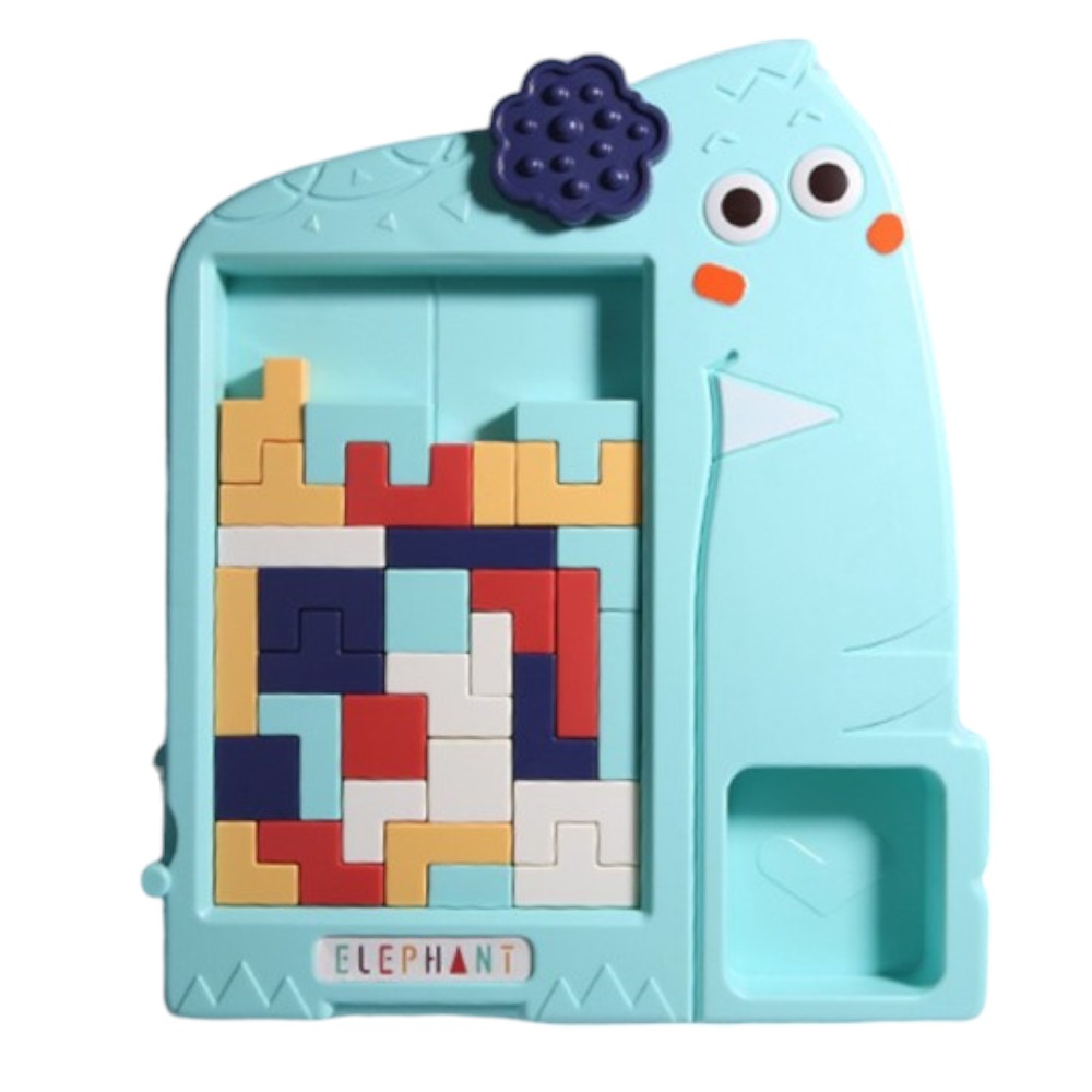 JUGUETE TETRIS ROMPECABEZAS ELEFANTE PARA NIÑOS - 1
