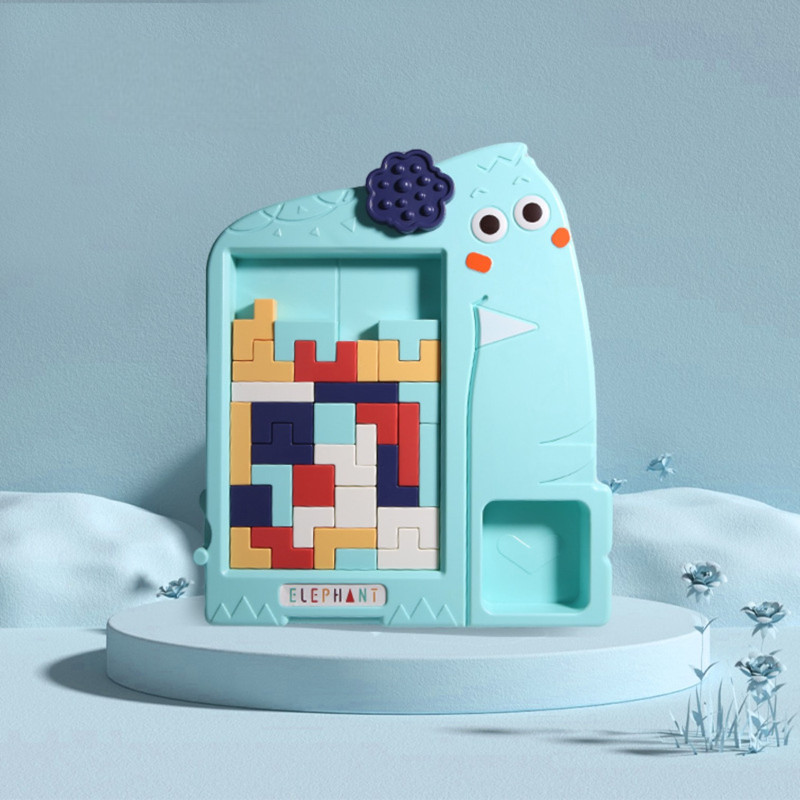 JUGUETE TETRIS ROMPECABEZAS ELEFANTE PARA NIÑOS - 2