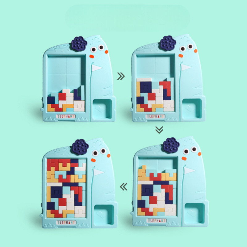 JUGUETE TETRIS ROMPECABEZAS ELEFANTE PARA NIÑOS - 6