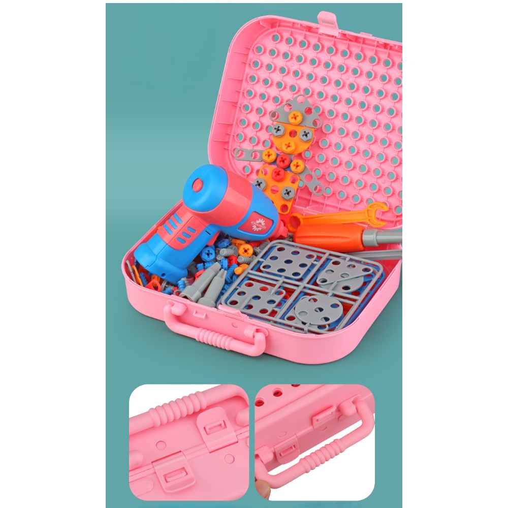 JUGUETE HERRAMIENTAS CONSTRUCCION MONTESSORI 351 PIEZAS - 4
