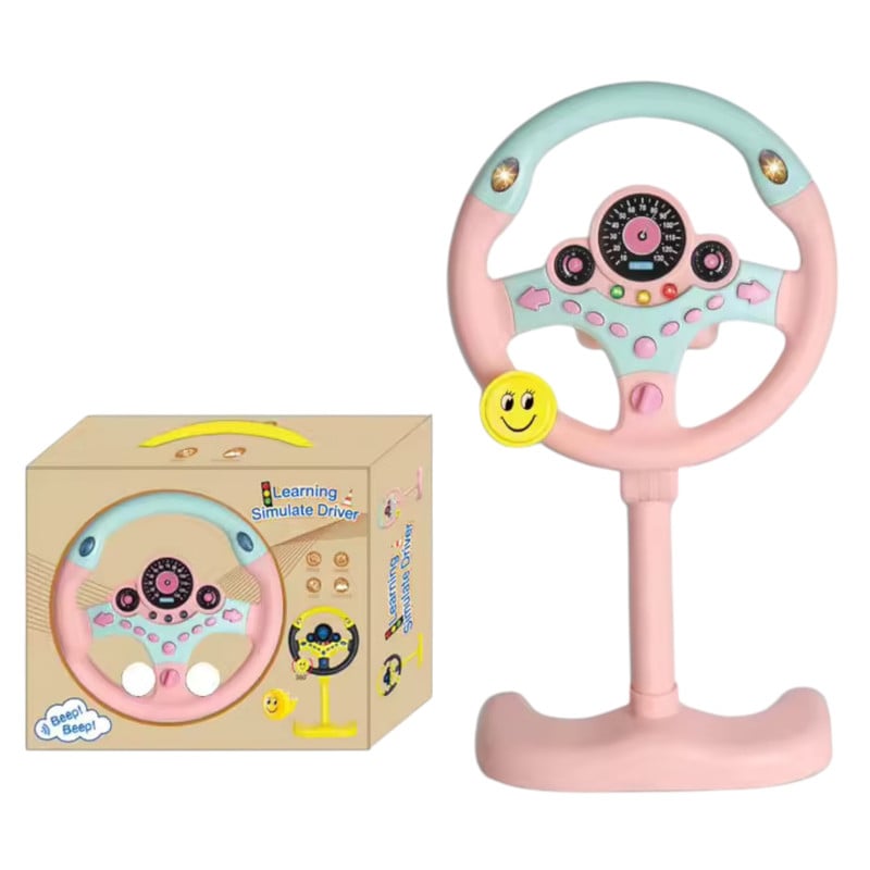 JUGUETE VOLANTE ROSADO INTERACTIVO PARA BEBES LUZ Y SONIDO - 1