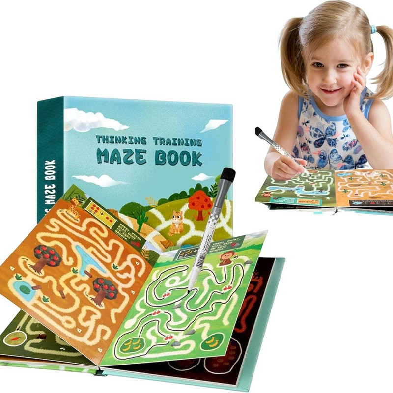 JUGUETE LABERINTO LIBRO EDUCATIVO MONTESSORI - 1