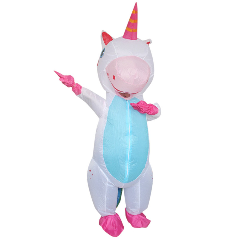 DISFRAZ INFLABLE UNICORNIO ADULTO - 1