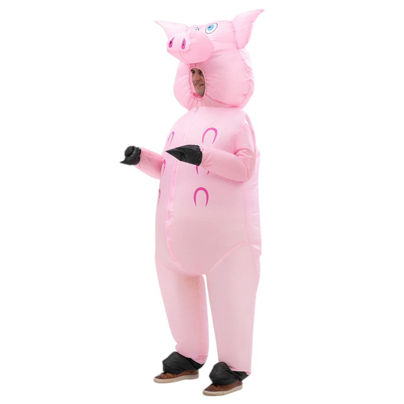 DISFRAZ INFLABLE CHANCHO CERDO ADULTO - 2