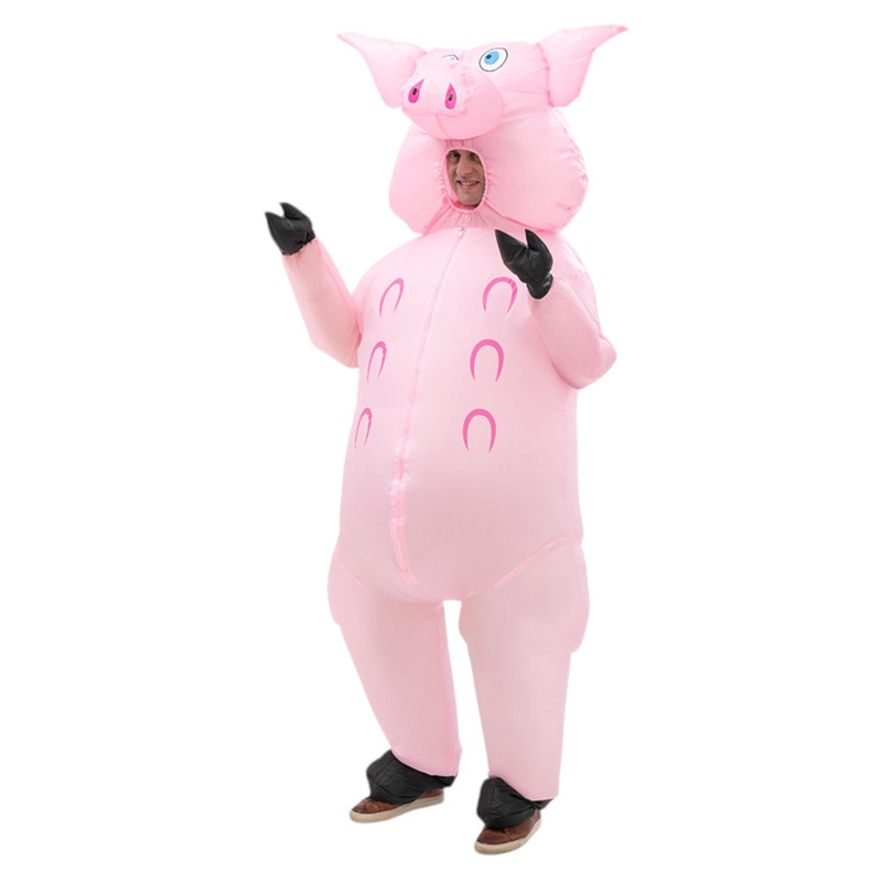 DISFRAZ INFLABLE CHANCHO CERDO ADULTO - 3
