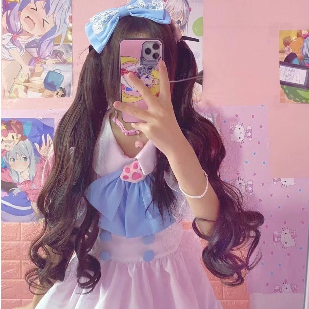 DISFRAZ MAID ROSADO COSPLAY KAWAII - 7
