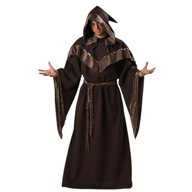 DISFRAZ COSPLAY MAGO MEDIEVAL MONJE - 1