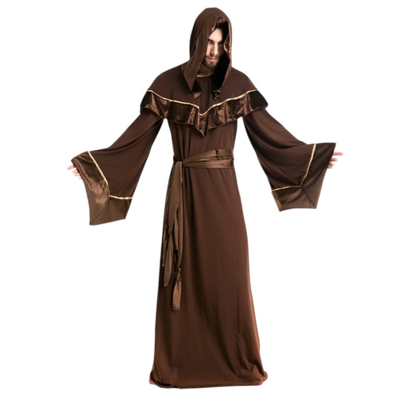 DISFRAZ COSPLAY MAGO MEDIEVAL MONJE - 2