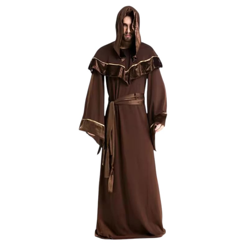 DISFRAZ COSPLAY MAGO MEDIEVAL MONJE - 3