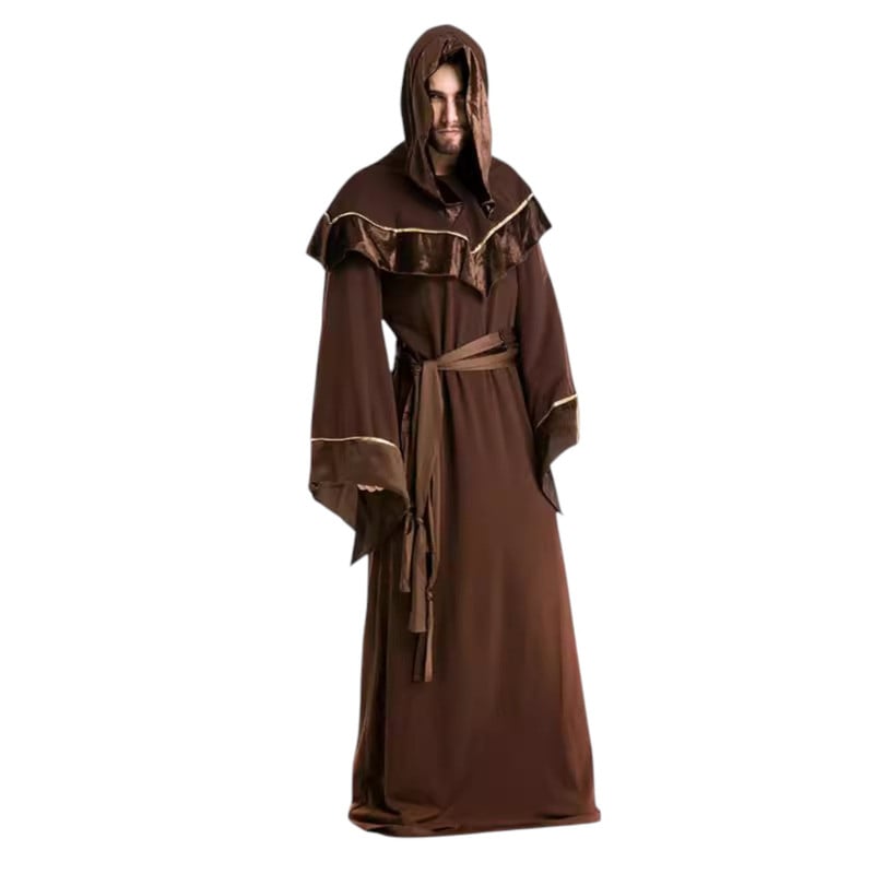 DISFRAZ COSPLAY MAGO MEDIEVAL MONJE - 4