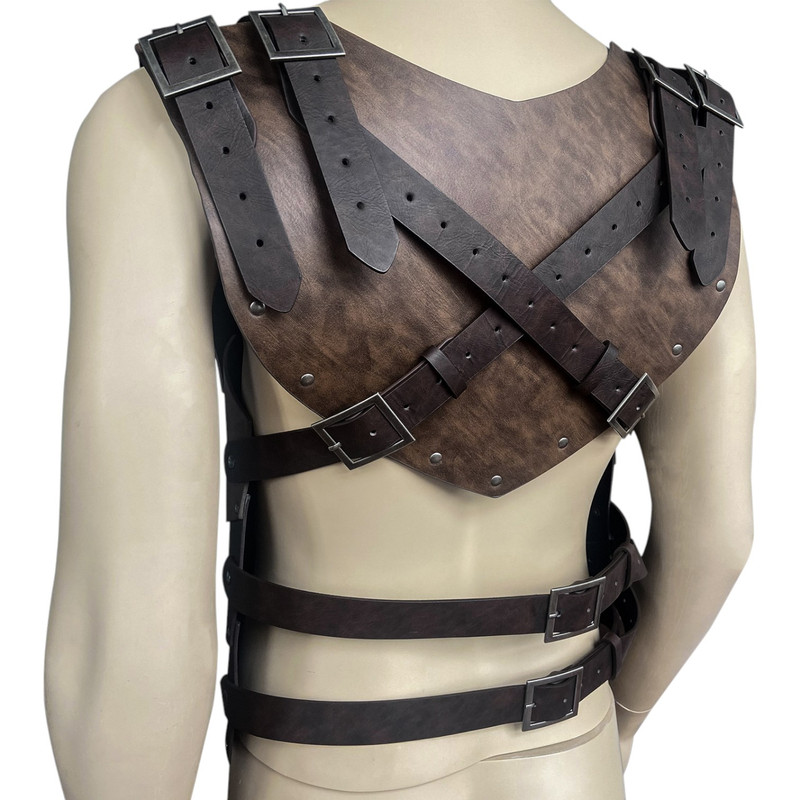 DISFRAZ ARMADURA VIKINGO CUERO PREMIUM - 7