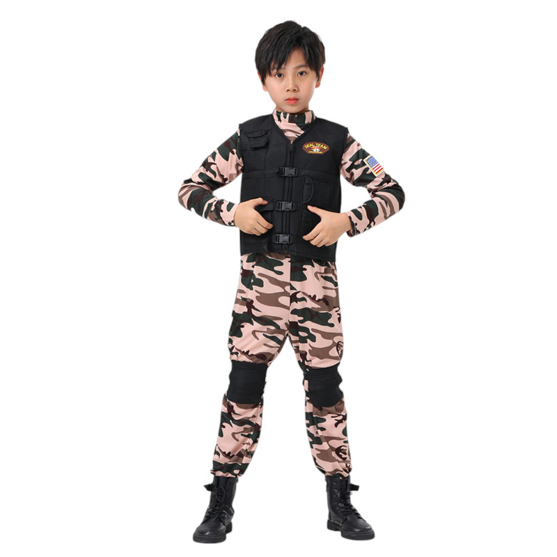 DISFRAZ INFANTIL MILITAR MARINO NAVY SEAL USA - 1