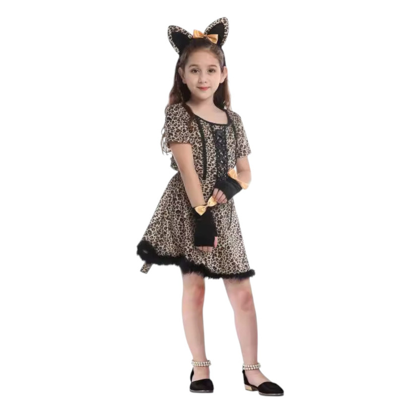 DISFRAZ INFANTIL GATO VESTIDO NIÑA - 4
