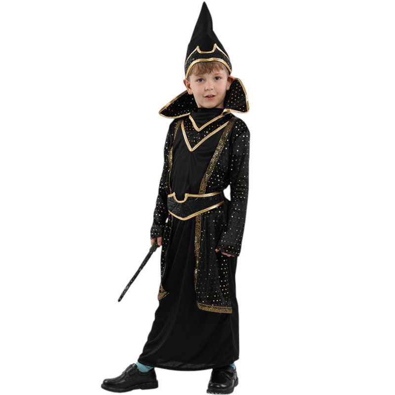 DISFRAZ INFANTIL MAGO OSCURO HECHIERO MEDIEVAL - 2