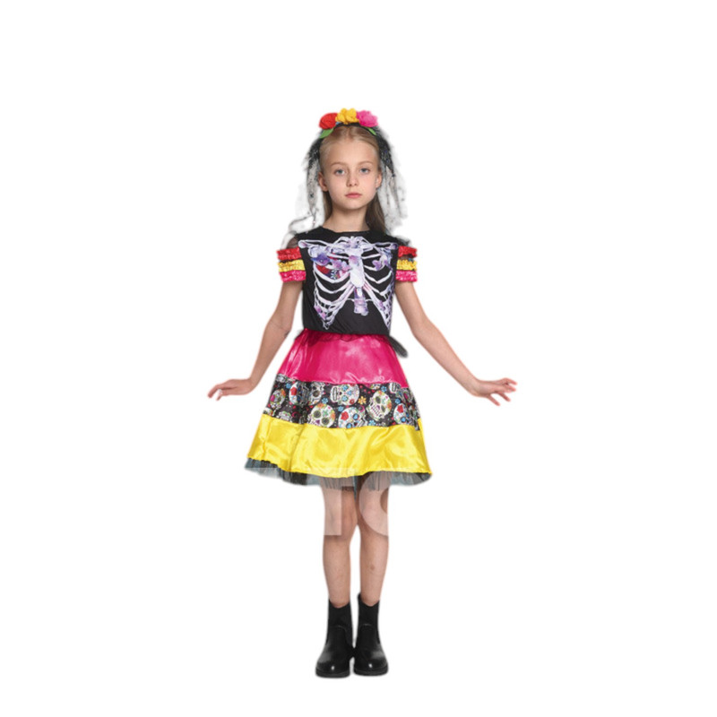 DISFRAZ INFANTIL CATRINA ESQUELETO - 2