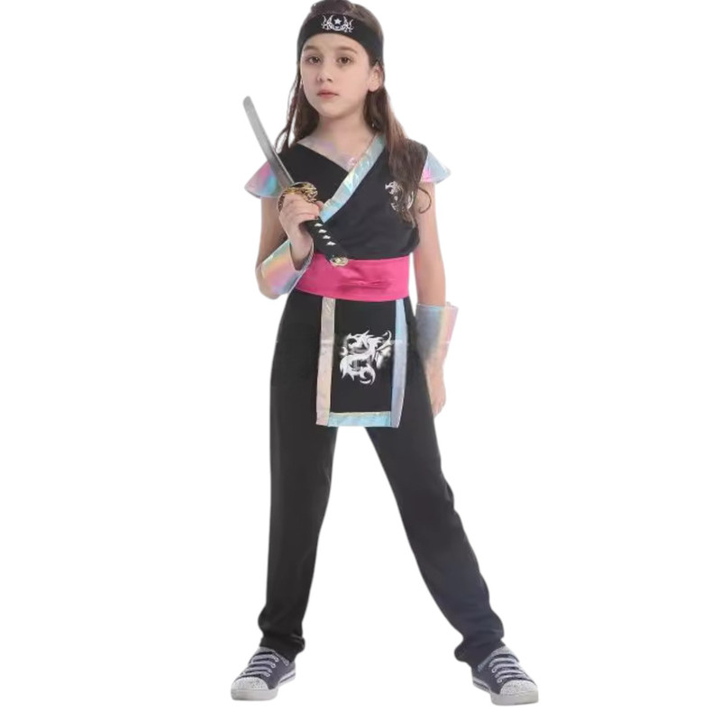 DISFRAZ INFANTIL NINJA DRAGON NIÑA - 2